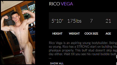 Porn stars with the same name – Rico Vega (both introduced in 2018)