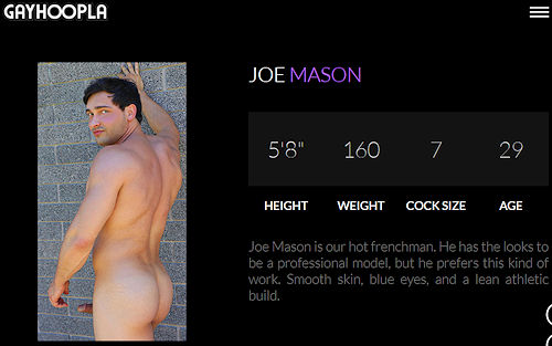 Joe Mason of Gay Hoopla aka Malec